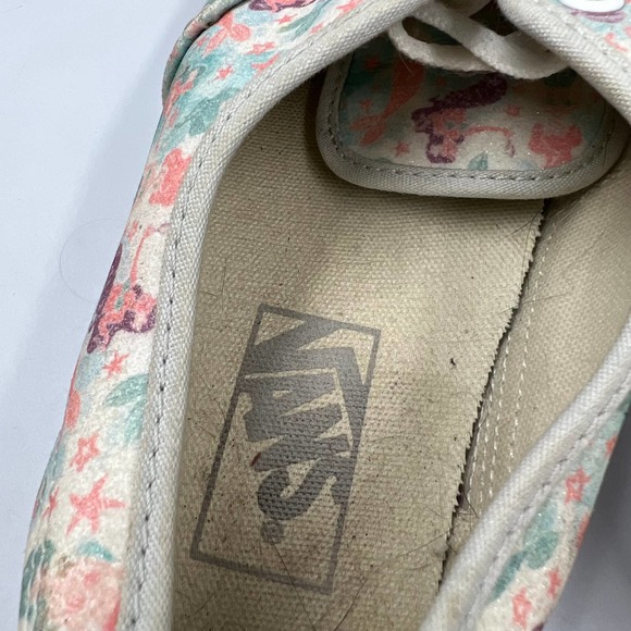 Vans Glitter Shimmer Mermaid Skater Sneaker Lace Up Shoes Short Top Women's 8 - Picture 8 of 12